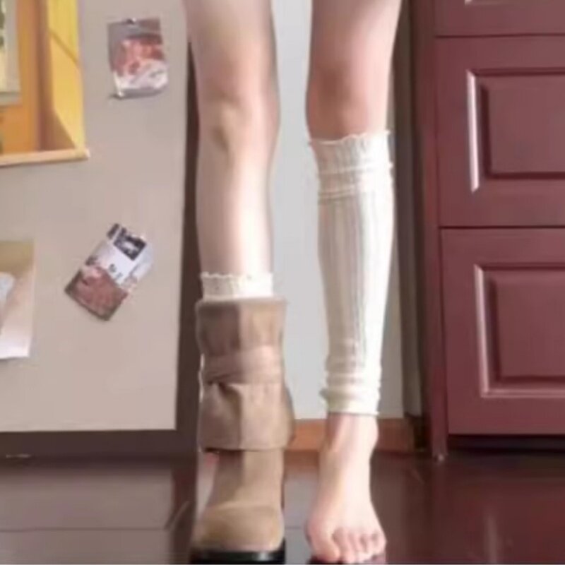 蕾丝袜套女秋季堆堆袜款小腿春秋