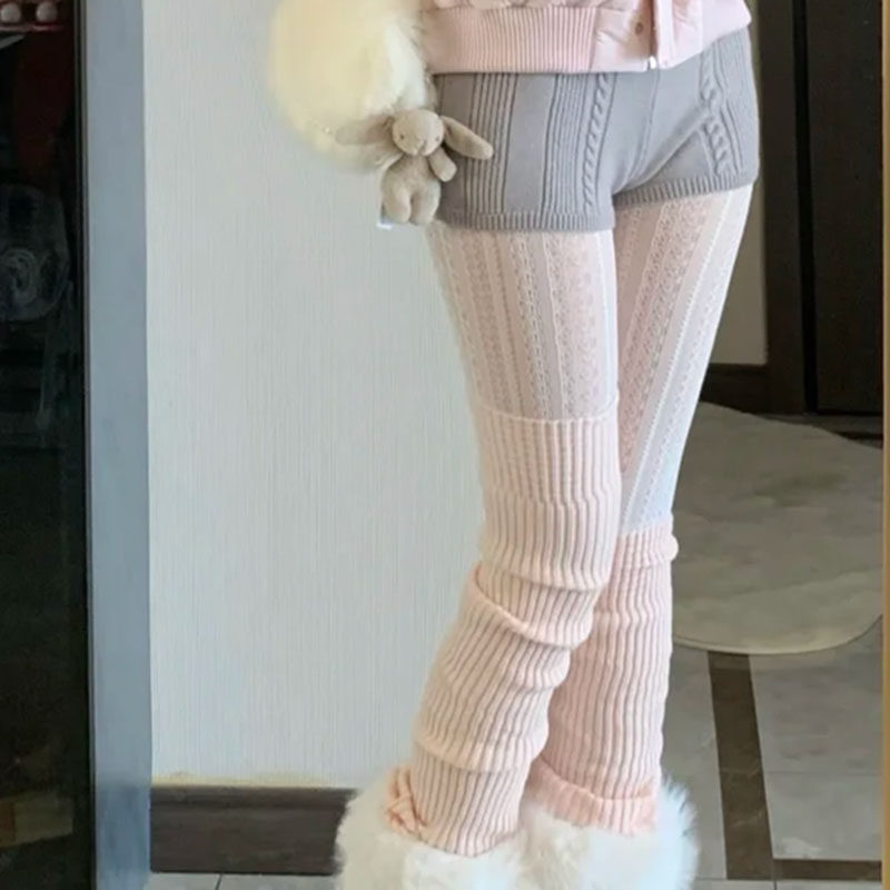 ”幸福具体而微“秋冬重工加厚竖条百搭毛线过膝袜套女可堆堆保暖,女士内衣/男士内衣/家居服,长筒袜,淘宝优惠券,粉丝福利购,淘宝优惠卷