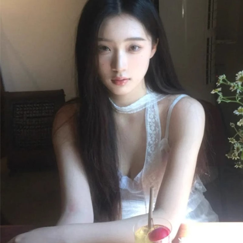 韩国白色蕾丝花朵长条丝巾女系脖高级感百搭法式围脖颈饰2026新款