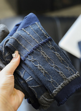 “重新来过：最爱藏蓝色”【氛围感无骨复古女中筒袜 百搭吸睛！