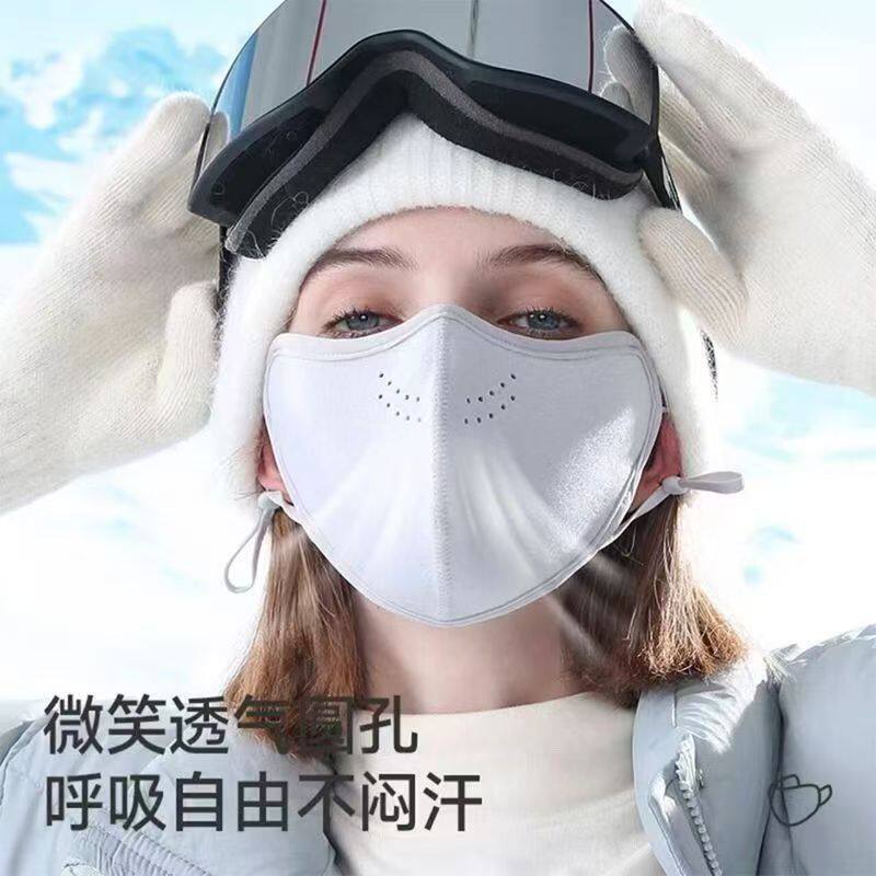 保暖口罩防风防寒2025新款女高颜值秋冬加厚面罩护脸户外骑行滑雪