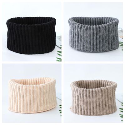 简约秋冬羊绒脖套男女颈椎假领加厚保暖羊毛针织围巾套头新品实用