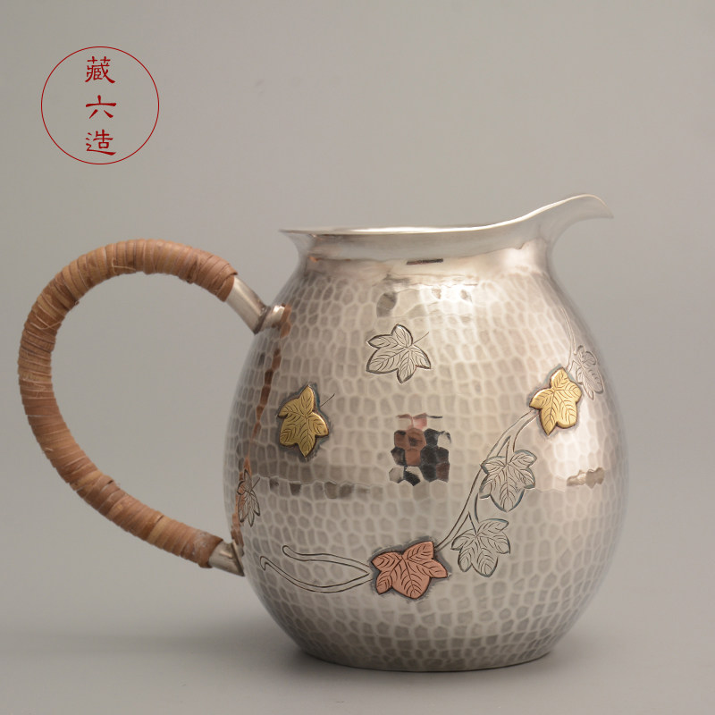 公道杯纯手工镶嵌分茶器图片