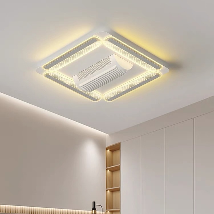 高级感智能隐形卧室餐厅风扇灯光学护眼静音大厅房间吸顶风扇灯