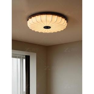 覆古风格 主卧灯 高端灰木胡桃色客厅主灯 中世纪吸顶灯 法式