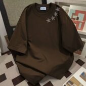 夏季 大码 T恤男女装 短袖 青少年ins宽松休闲上衣潮流体恤2 300斤美式