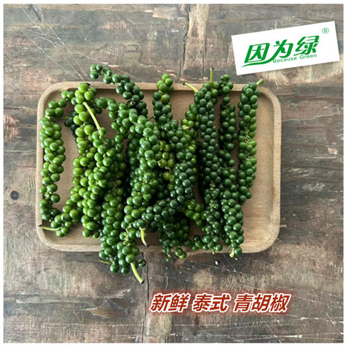 新鲜泰式香料 青胡椒 绿椒粒 泰餐厅猪肚鸡煲汤料 500g