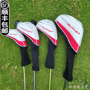 红色AERO 杆头套球杆保护套球头帽套木杆套GOLF BURNER高尔夫杆套