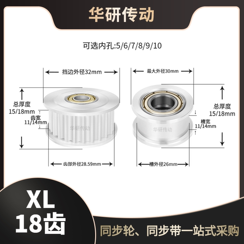 同步轮XL涨紧同步带轮XL型传动
