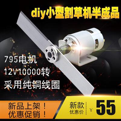 775直流电机大扭力高速马达微型diy园林割草小修枝电动工具12V795