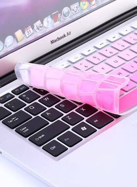 适用苹果macbook pro13键盘膜imac一体机彩虹渐变11寸air炫彩软膜