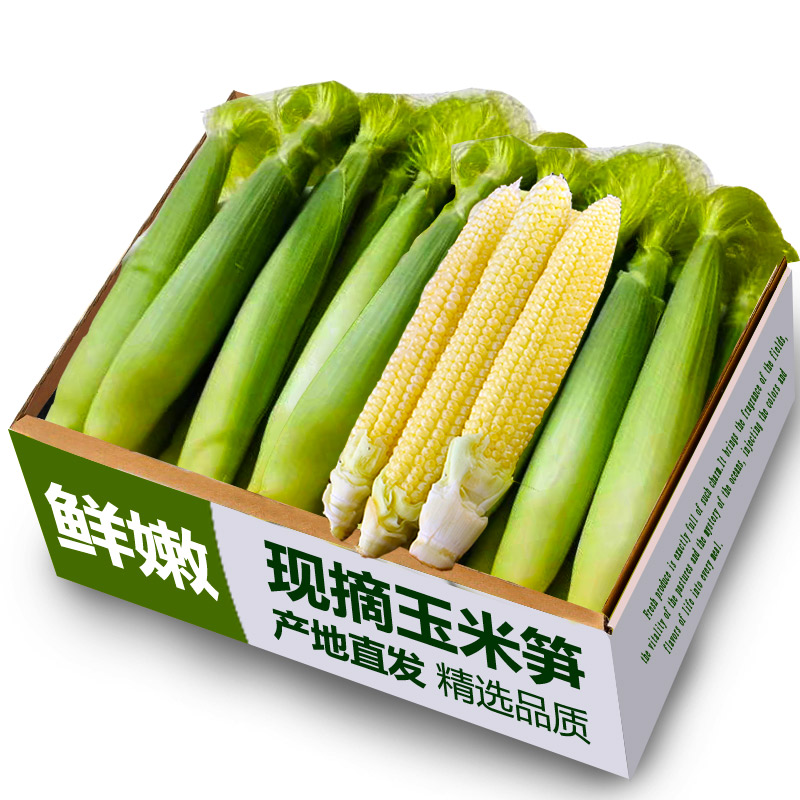 新鲜现摘玉米笋3斤，鲜甜脆嫩！