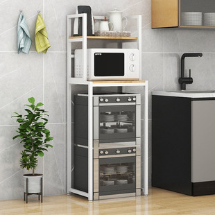 消毒柜小冰箱顶部上方落地置物架电饭煲烤箱微波炉多层整理收纳架