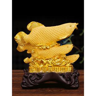 2026群龙旺财招财金龙鱼摆件新房客厅聚财吉祥物办公室老板桌开业