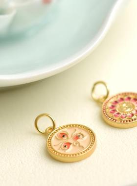 2025随身法眼财神之眼藏式扎基拉姆小唐卡手绘吊坠手链护身符佛眼