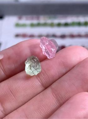 2025跨境热销天然水晶不规则原石矿标活口戒指紫白粉水晶手工水晶