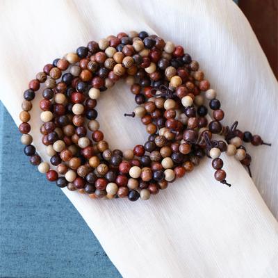 2025特价清货天然檀木多宝款佛珠手链 小叶紫檀 黄檀黑檀绿檀等搭