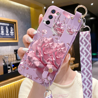 适用OPPOA56s手机壳OPPOA574G新款液态硅胶OPPOA52腕带支架OPPOA59防摔OPPOA55s全包OPPOA535g男女PFTM20可爱