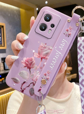 适用红米Note11tPro手机壳腕带支架红米Note11tPro+新款液态硅胶redminote11epro斜跨挂绳2201116SC男女全包
