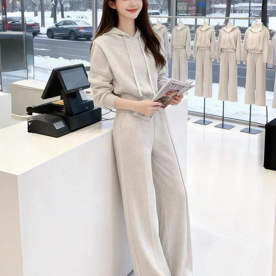 2026超火春装一整套韩系极简风减龄巨好看的休闲运动套装女两件套