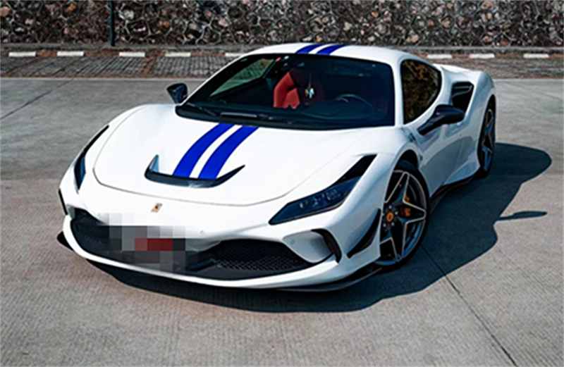 适用于法拉利F8改装novitec款碳纤维小包围前唇中唇包角后唇侧裙