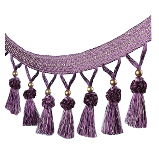 汇恋窗饰 窗帘花边珠子吊坠流苏窗帘穗底边帘头布艺装饰花边辅料