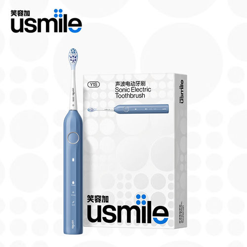 usmile笑容加电动牙刷Y1声波震动 防水强续航缓震不打牙深度清洁