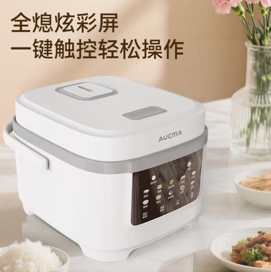 澳柯玛电饭煲CFX70-40D511全熄炫彩屏可定时预约4L不粘内胆