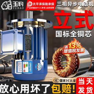 1.5 1.1 全铜三相异步电动机0.75 5.5KW电机380V三相 2.2 立式
