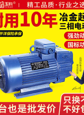 YZR冶金起重380V绕线滑环转子 三相异步电动机交流国标全铜线电机