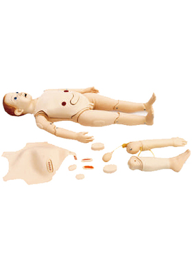 泰贵TG/FT333多功能三岁儿童护理模拟人气管插管洗胃穿刺假体模型