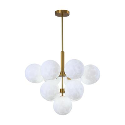 MOFAS后现代客厅吊灯设计师创意3D星球月球灯儿童房卧室泡泡球灯