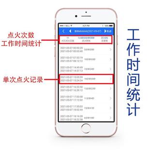 挖掘机叉车压路铲车工程机械车辆GPS定位定仪追跟器工作时间统计