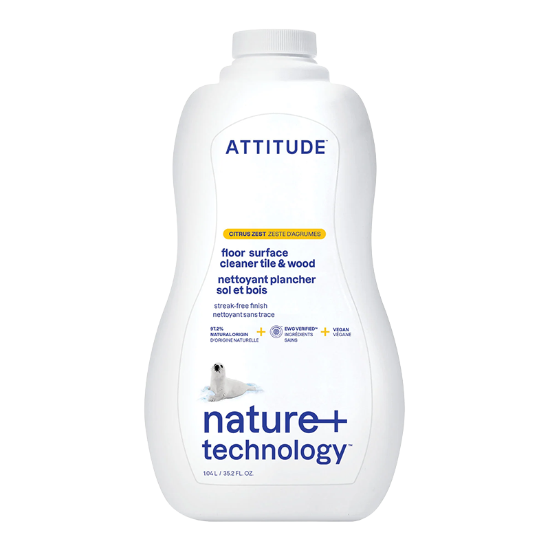 ATTITUDE地板清洁剂1.04L加拿大进口瓷砖实木复合温和植物提取