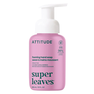 ATTITUDE白茶泡沫洗手液 椰子野莓味295ml滋润植物成分留香低敏