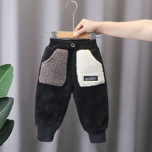 冬季 宝宝保暖冬装 加厚男童裤 童装 外穿小童夹棉潮 子秋冬款 儿童棉裤