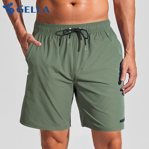 Gella男士短裤外穿休闲运动健身五分裤宽松大码沙滩裤男速干海边