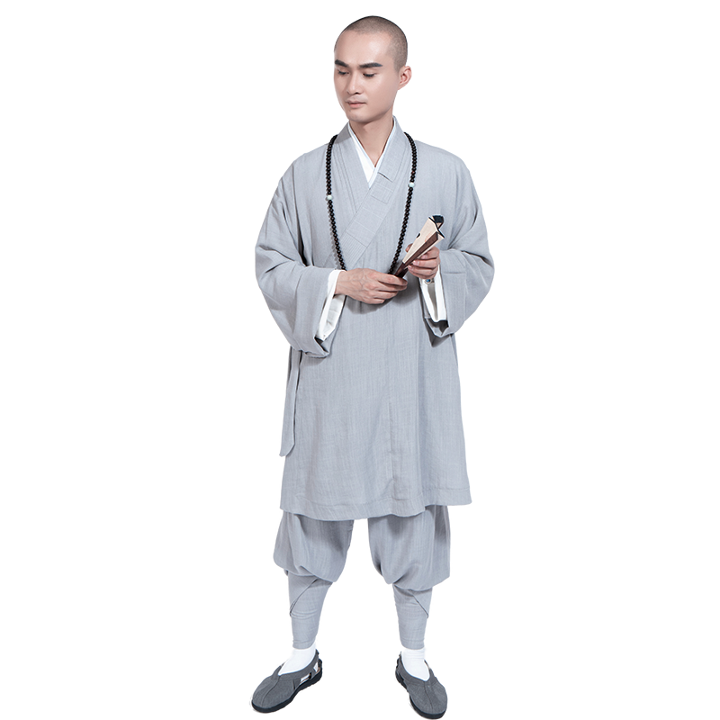 僧服套装棉麻罗汉褂出家人薄款