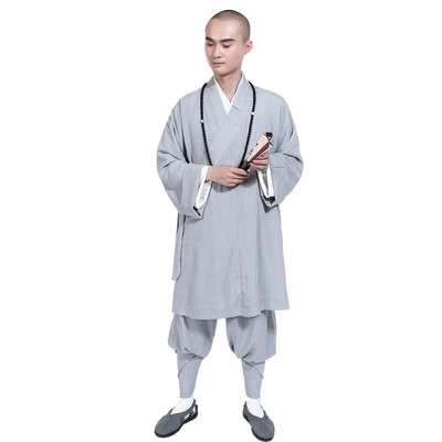 僧服套装棉麻罗汉褂出家人薄款