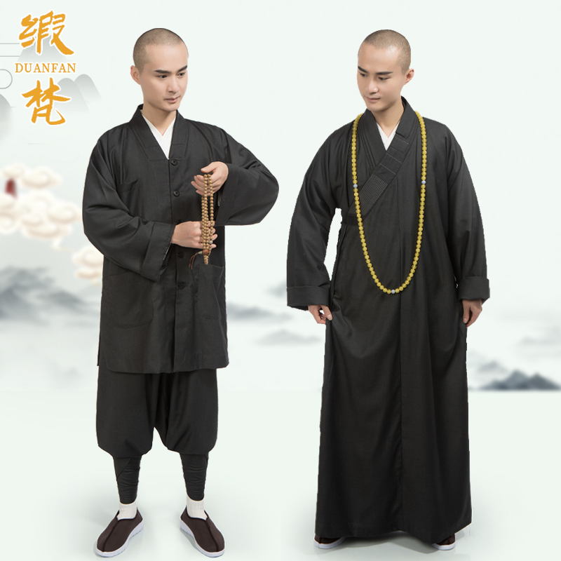 春秋季男女款僧人出家长衫短褂