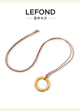 简约哪吒乾坤圈长款毛衣链女