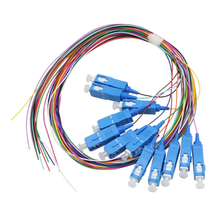 12芯束状尾纤SC/FC/LC/ST电信级单模光纤跳线尾纤终端盒专用熔纤盘束状尾纤