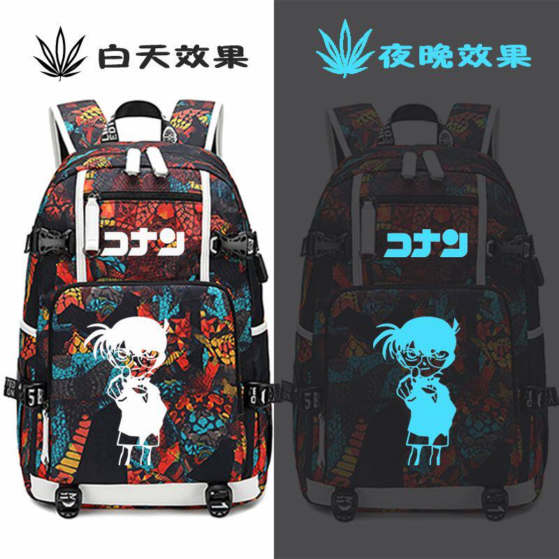 2024名侦探柯南动漫书包怪盗基德灰原哀周边双肩包学生男女小学初