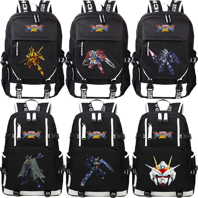 2024机动战士高达旅行书包 敢达UC独角兽动漫学生USB充电双肩电脑