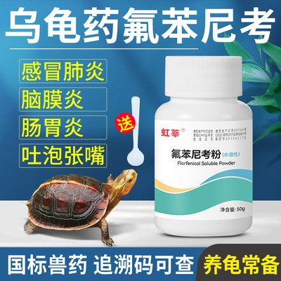 乌龟肺炎脑膜炎专用药氟苯尼考