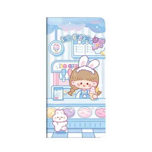 手账本女孩weeks手帐本儿童女生可爱少女心迷你网红方格纸高颜值空白手账本套装少女可爱贴纸笔记本手杖本子