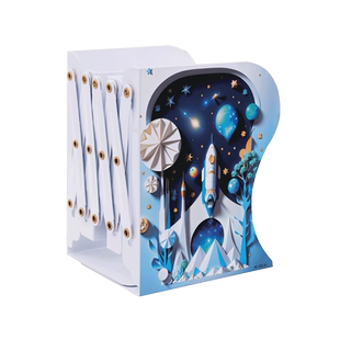 可伸缩书立架创意简约北欧书夹书靠书立学生用桌面收纳办公文件高中生放书的架子托书挡板大号加厚书夹子摆件