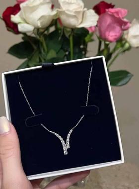 简约高级感闪钻项链女小清新简约百搭心愿闪烁颈饰轻奢精致款