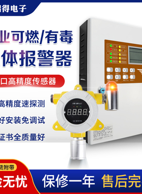 异丁烷气体泄漏探测器C4H10浓度检测报警系统装置可联动风机喷淋