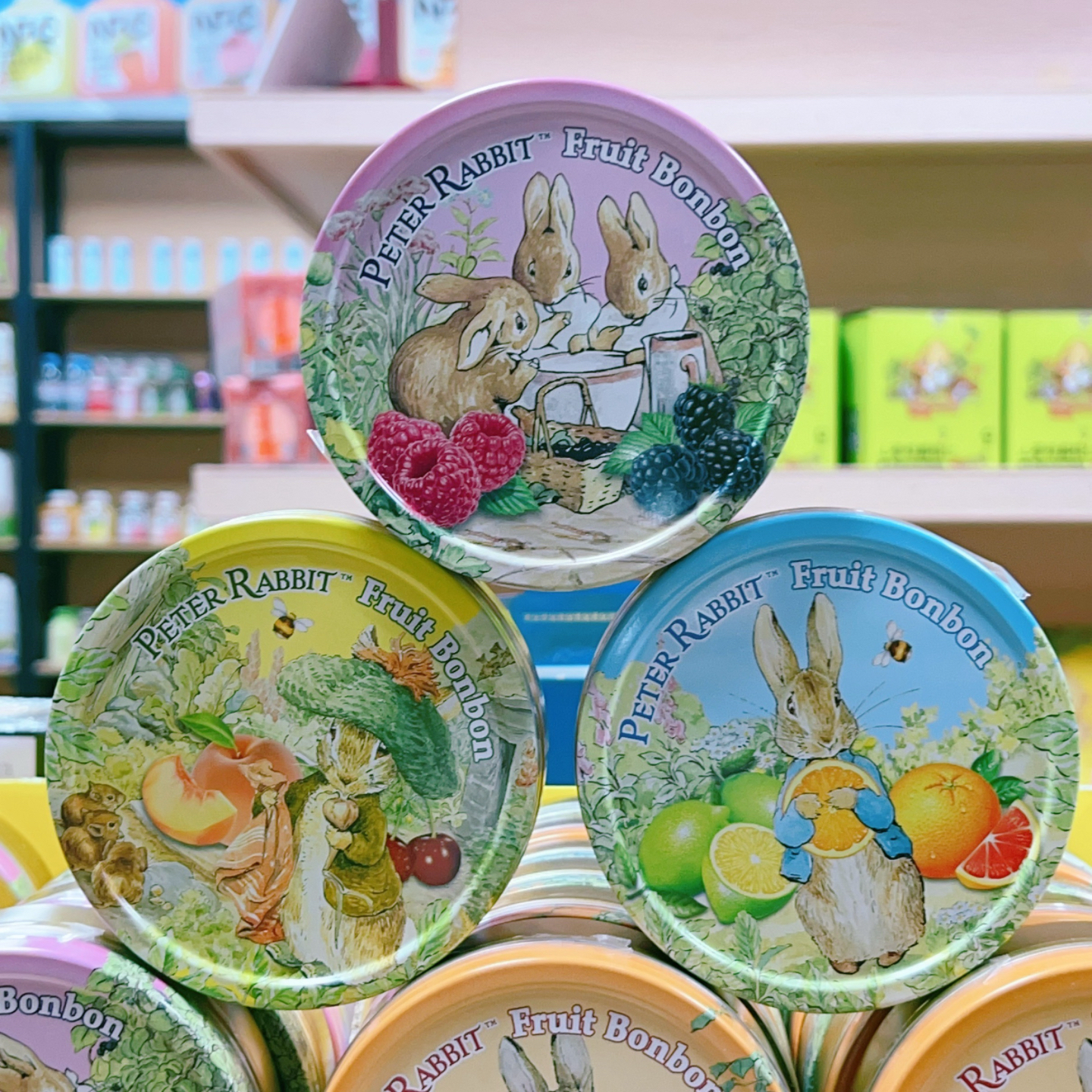德国进口比得兔啵啵双味/什锦莓果150g儿童铁盒零食糖果婚庆喜糖